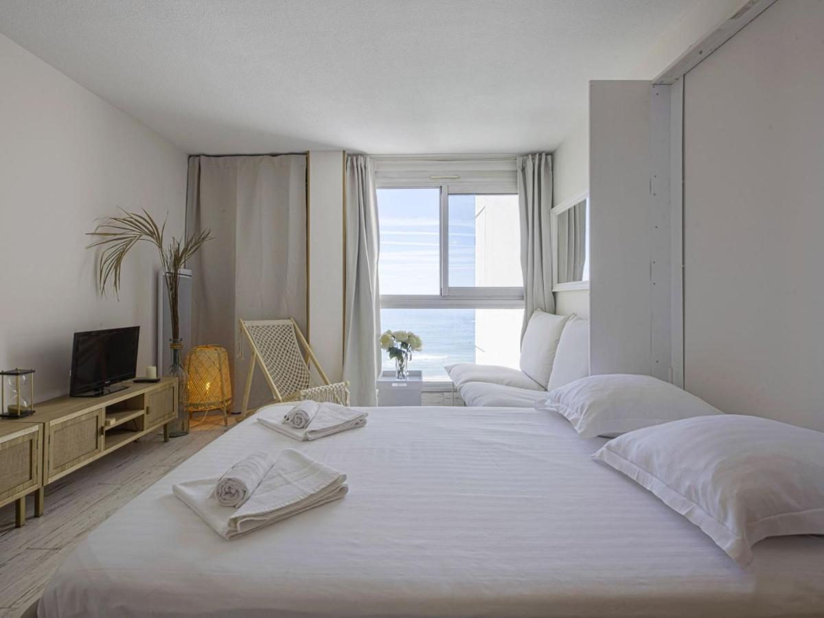 Superbe Studio Face A La Mer Acces Direct Plage Biarritz Buitenkant foto