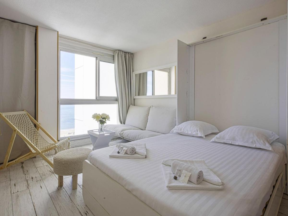 Superbe Studio Face A La Mer Acces Direct Plage Biarritz Buitenkant foto